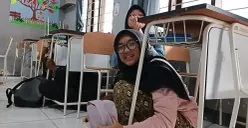 Siswa SMPN 1 Lembang, antusias mengikuti kegiatan mutigasi di Lembang, Rabu, 21 Januari 2026. (Sumber: Poskota/Gatot Poedji Utomo)