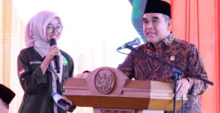 Ketua MPR Ahmad Muzani menyampaikan sosialisasi Empat Pilar MPR RI sebagai pondasi persatuan bangsa, khususnya bagi generasi muda di tengah tantangan globalisasi. (Sumber: Dok. Istimewa)