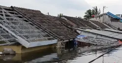 Kondisi banjir di Perumahan Taman Cikande, Jumat, 23 Januari 2026. (Sumber: Poskota/Veronica)