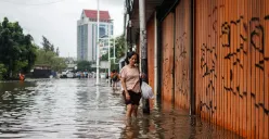 Situasi banjir di Jakarta. (Sumber: Poskota/Bilal Nugraha Ginanjar)
