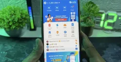 Tampilan fitur DANA Cicil atau PayLater di aplikasi DANA yang memungkinkan pengguna melakukan pinjaman dan pembayaran cicilan secara digital. (Sumber: Youtube/@Sandi Tutorial)