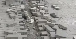 Polisi selidiki aksi pencurian kabel PJU di trotoar wilayah Koja, Jakarta Utara. (Sumber: Instagram/@tkp_jakarta)