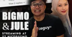 Bigmo dan Jule dijadwalkan tampil bersama dalam sesi live streaming di kanal YouTube niceguymoo pada 26 Januari 2026. (Sumber: X/@mownchoes)