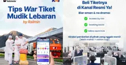 PT KAI resmi membuka pemesanan tiket kereta mudik Lebaran 2026 mulai 25 Januari 2026. (Sumber: Instagram/@kai121_)