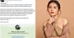 Prilly Latuconsina, Aktris dan pengusaha ini kembali menjadi sorotan setelah mengaktifkan badge #OpenToWork di LinkedIn dan menyatakan minat menjajal dunia sales offline. (Sumber: Instagram/@prillylatuconsina96)