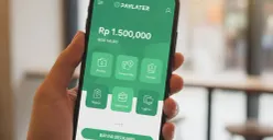 Ilustrasi penggunaan PayLater dan risiko keamanan akun digital di tengah maraknya penipuan pinjaman online. (Sumber: Gemini AI)