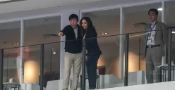 Shin Tae-yong menyaksikan langsung pertandingan Timnas Futsal Indonesia melawan Korea Selatan di Indonesia Arena, Senayan, Jakarta, Selasa, 27 Januari 2026. (Sumber: Poskota/Bilal)