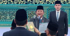 Presiden Prabowo Subianto saat pelantikan Dewan Energi Nasional di Istana Kepresidenan Jakarta, Rabu, 28 Januari 2026. (Sumber: Youtube/@sekretariat presiden)