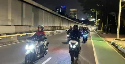 Komunitas Honda mengikuti kegiatan Night Ride All New Honda Vario 125 yang digelar PT Wahana Makmur Sejati. (Sumber: WMS)