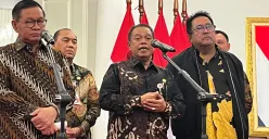 Gubernur Jakarta Pramono Anung usai Ratas di Balai Kota DKI Jakarta, Kamis, 29 Januari 2026. (Sumber: Poskota/M. Tegar Jihad)