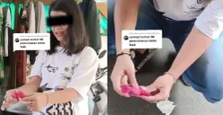 Wanita yang jadi sasaran hujatan karena tuduh pedagang es gabus. (Sumber: TikTok/@kang_koment)
