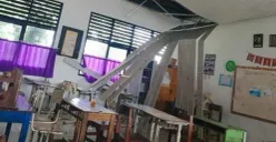 Kondisi plafon SDN Budi Mulya, Cikupa, Kabupaten Tangerang. (Sumber: Dok. Istimewa)