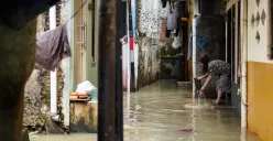 Ilustrasi banjir di Jakarta. (Sumber: Poskota/Bilal Nugraha Ginanjar)