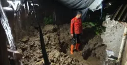 Lokasi longsor yang menewaskan seorang wanita di Kampung Jerokuta, Kelurahan Bondongan, Kecamatan Bogor Selatan, Kota Bogor, Kamis, 29 Januari 2026. (Sumber: Dok. BPBD Bogor)