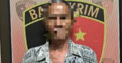 Tersangka UM di Mapolres Serang. (Sumber: Satreskrim Polres Serang)