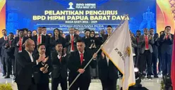 Kegiatan pelantikan pengurus BPD HIPMI Papua Barat Daya. (Sumber: Istimewa)
