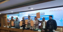 Universitas Islam Negeri (UIN) Syarif Hidayatullah Jakarta menggelar konferensi pers terkait legalitas yayasan dan pengelolaan aset pendidikan, di Gedung Auditorium UIN Jakarta, Tangerang Selatan, Jumat, 5 Juni 2026 (Sumber: Istimewa)