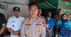 Kapolsek Cimanggis, Kompol Jupriono saat menjelaskan terkait patroli saat Ramadhan. (Sumber: Poskota/Angga Pahlevi)