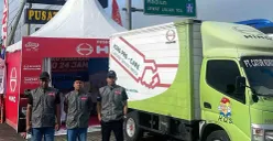 Hino menyiagakan 18 Posko Lebaran 2026 di jalur mudik Sumatra dan Jawa. (Sumber: Dok. Hino)