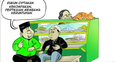 Ilustrasi Obrolan Warteg edisi Cegah Konflik di Ruang Publik, Senin, 2 Maret 2026. (Sumber: Poskota/Arif Setiadi)