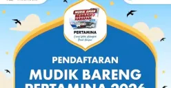 Program Mudik Gratis Lebaran 2026 Pertamina dibuka 3 Maret 2026. (Sumber: Instagram/@pertamina)