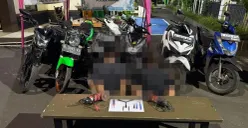 Pelaku dan barang bukti yang diamankan polisi. (Sumber: Polsek Pinang)