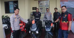 Kapolsek Kramatwatu Kompol Bai Makmun bersama barang bukti hasil kejahatan. (Sumber: Dok. Humas Polresta Serang)