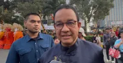 Gubernur Jakarta, Anies Baswedan menghadiri acara Cap Go Meh di Pancoran China Town Glodok, Tamansari, Jakarta Barat, Selasa, 3 Maret 2026. (Sumber: Poskota/Pandi Ramedhan)