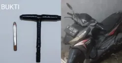 Barang bukti yang diamankan pihak kepolisian. (Sumber: Polsek Cipondoh)