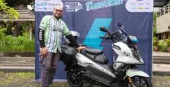 Salah seorang anggota Alva Owners Club saat perayaan hari jadi setahun. (Sumber: Dok. Alva)