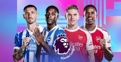 Jadwal live streaming Brighton vs Arsenal di Liga Inggris 2025/2026, klik linknya di sini. (Sumber: Vidio.com)