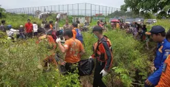 Proses evakuasi staf desa yang tewas tenggelam di danau Puspemkab Serang, Selasa, 3 Maret 2026. (Sumber: Dok. Polsek Ciruas)