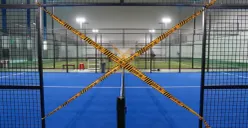 Penyegelan lapangan padel di kawasan Jakarta Utara. (Sumber: Sudin CKTRP)