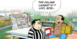 Obrolan warteg tentang mudik, Rabu, 4 Maret 2026. (Sumber: Poskota/Arif Setiadi)