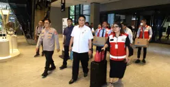 Penggeledahan kantor PT Mirae Asset Sekuritas oleh Otoritas Jasa Keuangan (OJK) bersama Bareskrim Polri. (Sumber: Bareskrim Polri)