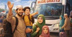 Cara dapat tiket mudik gratis yang mudah dan cepat. (Sumber: ChatGPT)