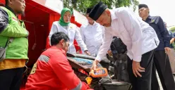 BAZNAS RI berikan layanan servis dan ganti oli gratis sambut mudik lebaran 2026. (Sumber: Dok. BAZNAS RI)
