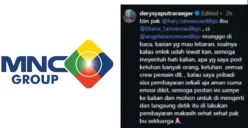 MNC Group diduga tunggak honor pekerja berbulan-bulan. (Sumber: Kolase/MNC Group dan Instagram (@derysyahputraraeger))