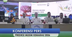 Konferensi Pers BMKG, Prediksi musim kemarau 2026 di Indonesia. (Sumber: YouTube/Info BMKG)