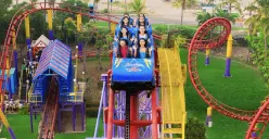 Wisata Dufan yang ada di area pantai di kawasan Taman Impian Jaya Ancol Jakarta saat musim liburan. Pengelola menghadirkan promo tiket masuk Rp25.000 menjelang Lebaran 2026. (Sumber: Dok/Ancol)