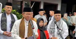 Gubernur Jakarta Pramono Anung saat menyampaikan pernyataan kepada awak media soal BBM ditengah situasi Global, di Jagakarsa, Jakarta Selatan, Jumat, 6 Maret 2026. (Sumber: Poskota/M Tegar Jihad)
