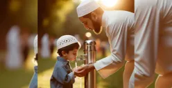 Apakah berkumur saat wudhu membatalkan puasa? ini penjelasan dan tata caranya untuk anak. (Sumber: Pinterest/Tasveer)