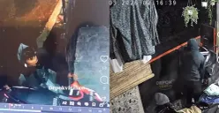 Pencuri menggunakan sweater kupluk hitam berhasil mencuri dua unit motor matik waktu hampir bersamaan di Bojongsari dan Beji Kota Depok. (Sumber: tangkapan layar/@depokviral.co)