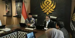 Wali Kota Depok, Supian Suri bersama Menbud Fadli Zon di Kantor Kemenbud, Jakarta Selatan, Sabtu, 7 Maret 2026. (Sumber: Dok. Istimewa)
