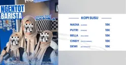 Kedai kopi Feels Coffee meminta maaf setelah promosi barista dengan singkatan yang dianggap tidak pantas viral di media sosial. (Sumber: X/@hanifproduktif)