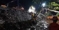 Situasi TPST Zona 4A usai longsor pada Minggu, 8 Maret 2026. (Sumber: Kominfotik Pemda Jakarta)