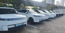 Jaecoo Indonesia mempercepat distribusi mobil listrik J5 EV ke tangan konsumen. (Sumber: Poskota/Erwan Hartawan)