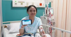 Pasien BPJS Kesehatan yang menjalani hemodialisa (HD) di rumah sakit St. Carolus. (Sumber: Istimewa)