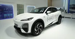 Tampilan mobil listrik Deepal S07 yang dilengkapi fitur keselamatan baterai bernama Golden Shield Battery. (Sumber: Dok. Changan)