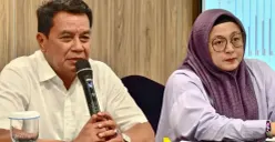 Bupati-Wakil Bupati Tangerang, Maesyal Rasyid dan Intan Nurul Hikmah. (Sumber: Poskota/Veronica Prasetio)